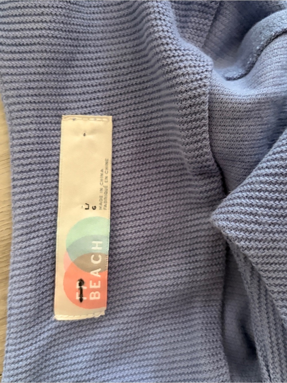 Free People Periwinkle Ribbed Button-Front Tank - Picture 4 of 4